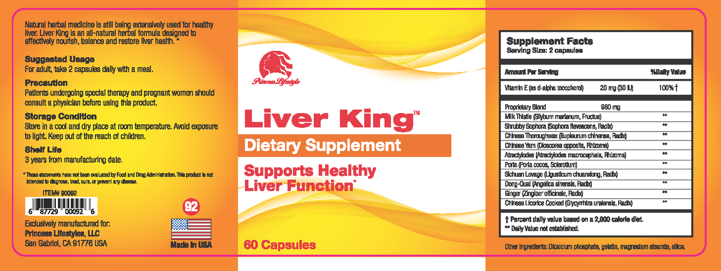 Liver King - The King of Liver Detox (60 Capsules)